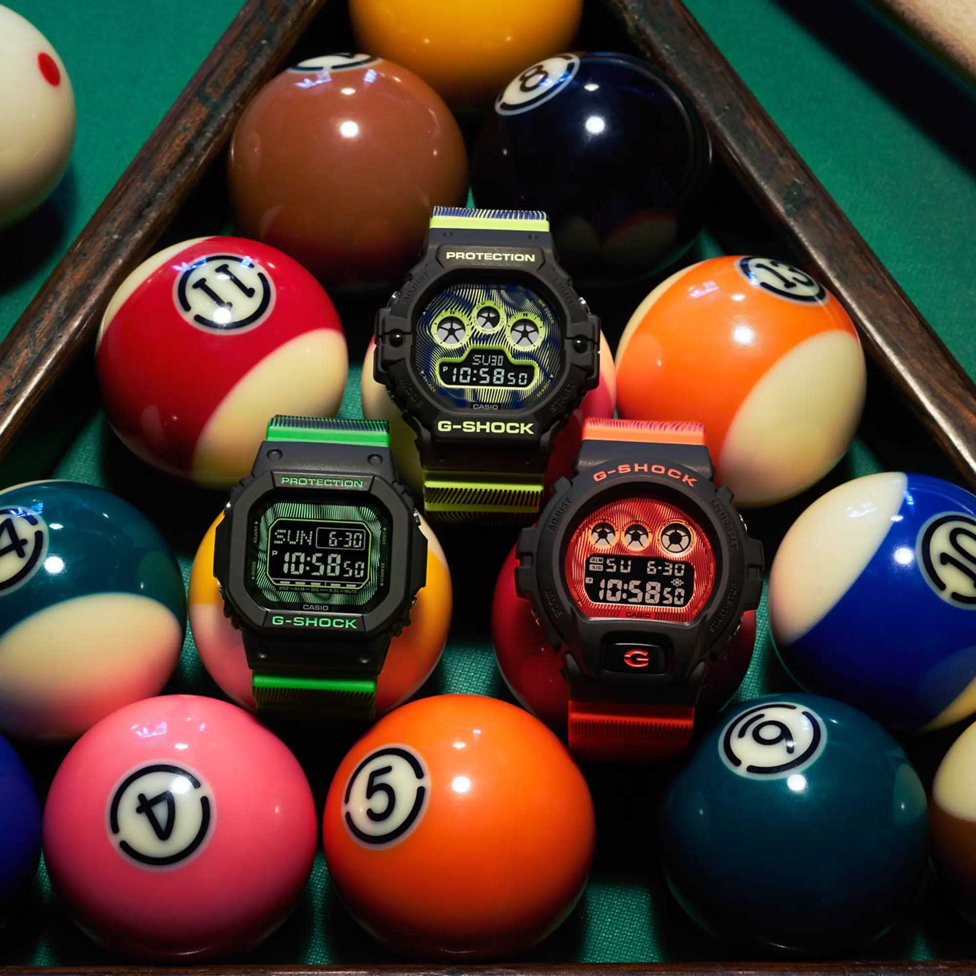 Оригинальные часы Casio Casio G-Shock DW-6900TD-4DR (DW-6900TD-4) электронные калибр механизма  общий вид